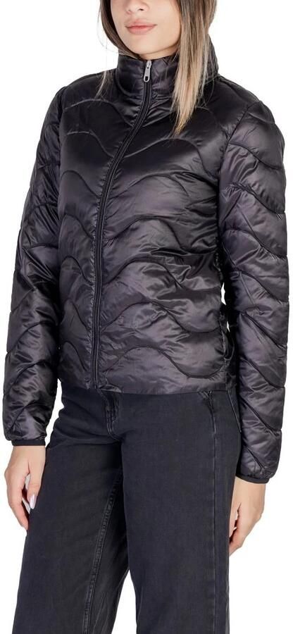 Only Zwarte Polyester Jas & Mantel Collectie Black Dames - Foto 3