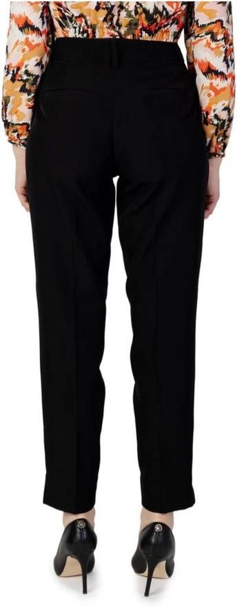 ONLY high waist slim fit pantalon ONLVERONICA-ELLY van polyester zwart - Foto 4