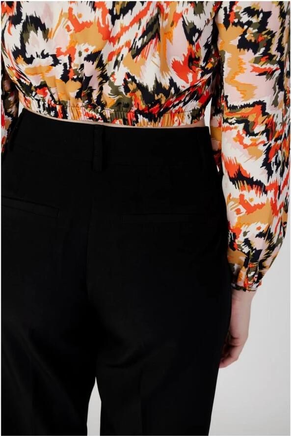 ONLY high waist slim fit pantalon ONLVERONICA-ELLY van polyester zwart - Foto 3