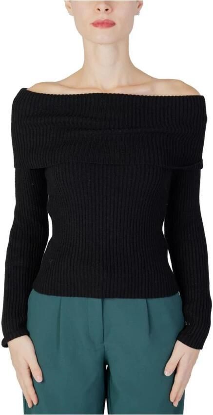 Only Slim fit gebreide pullover met off shoulder-mouwen model 'KATIA' - Foto 12