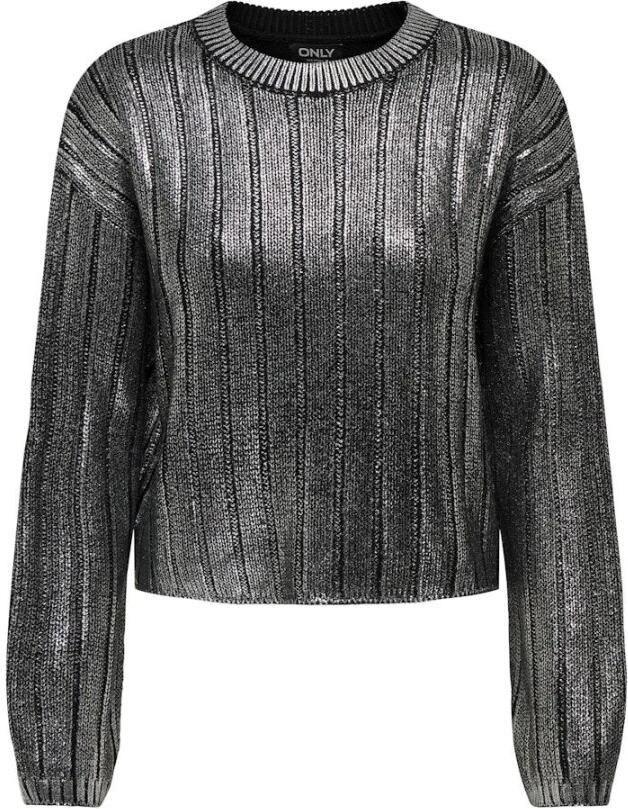 Only Comfort fit gebreide pullover in metallic look model 'Kama'