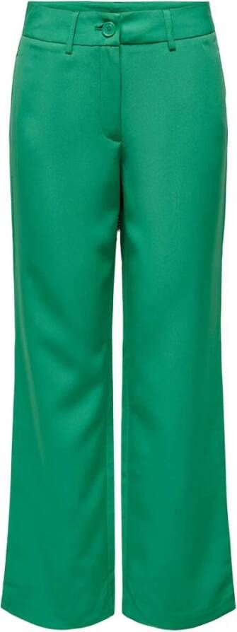 Only Dames Broek met Medium Taille en Wijde Pijpen Onllana-berry Green Dames - Foto 2