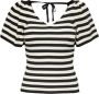 Only Trui met korte mouwen ONLLEELO STRIPE SS BACK V-NECK KNT NOOS - Thumbnail 2