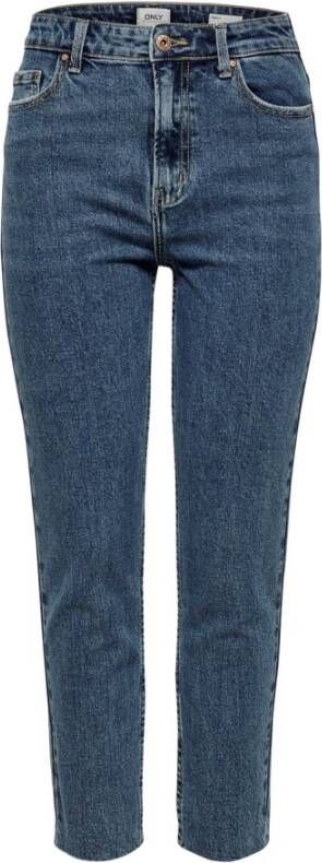 Only Blauwe Dames Jeans voor Lente Zomer Blue Dames