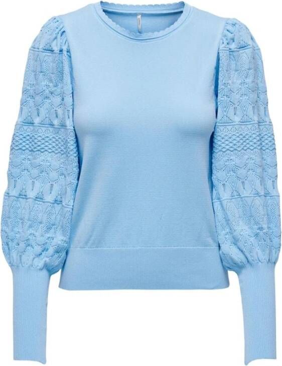 Only Lente Zomer Gebreide Kleding Collectie Dames Jersey Blue Dames