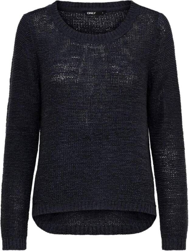 Only Blauwe Ronde Hals Gebreide Kleding voor Vrouwen Blue Dames - Foto 3