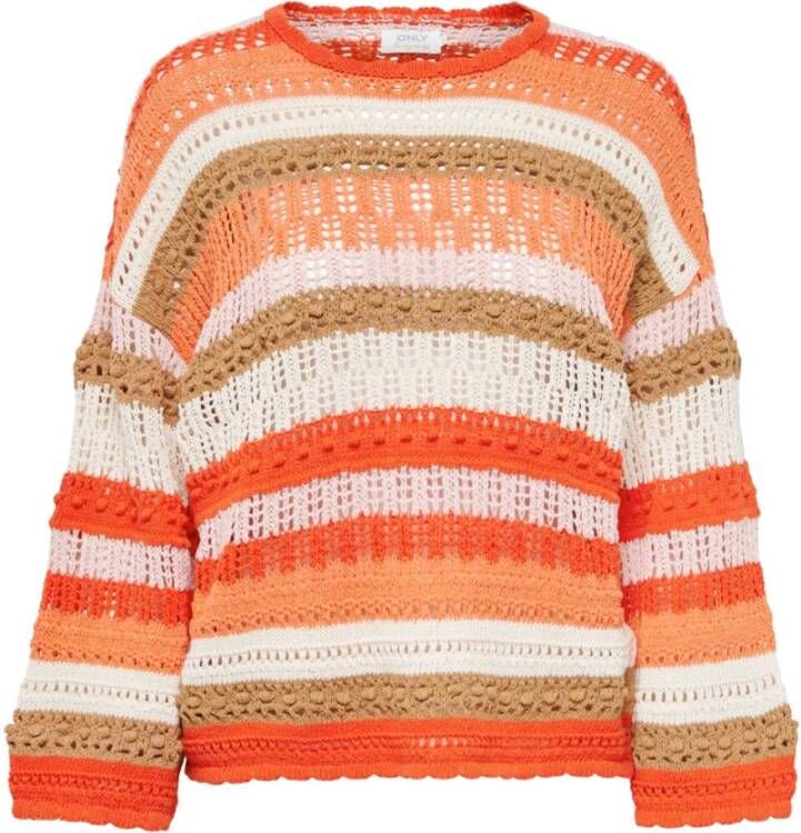 Only Gebreide pullover met streepmotief model 'MASHA LIFE'