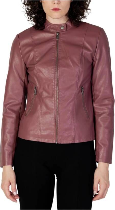 Only Roze Blazer met Lange Mouwen Pink Dames