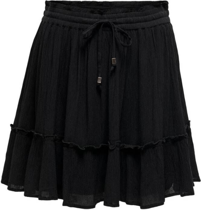 Only Short Skirts Zwart Dames