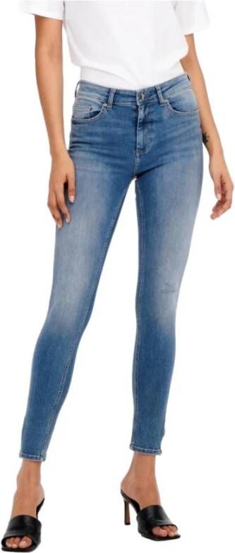 Only Skinny Jeans Blauw Dames
