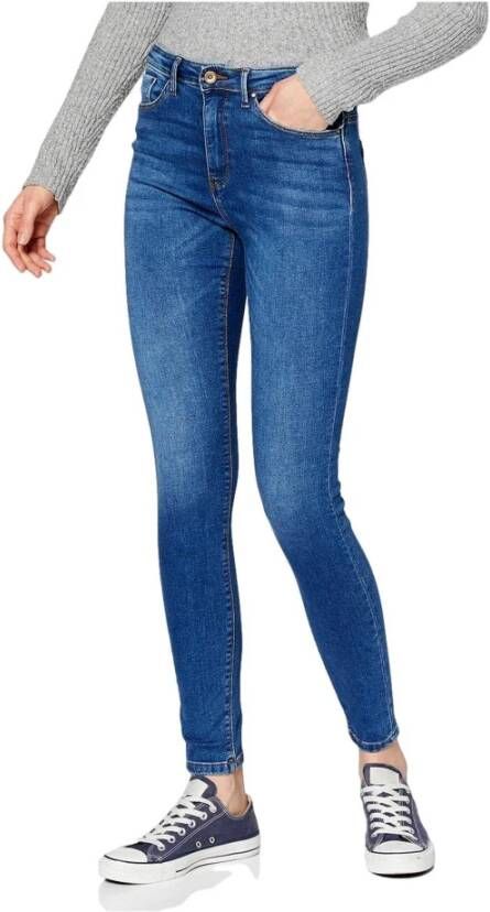 ONLY high waist skinny jeans ONLFOREVER medium blue denim - Foto 6