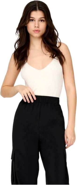 Only Sleeveless Tops Beige Dames
