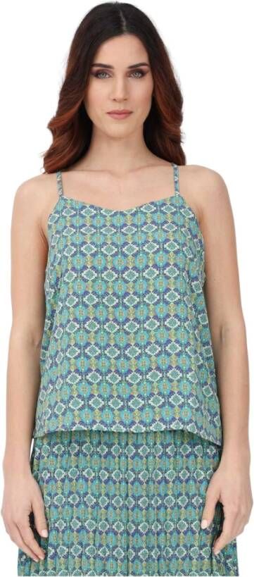 Only Sleeveless Tops Blauw Dames