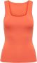 Only Sleeveless Tops Oranje Dames - Thumbnail 2