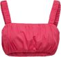 Only Dames Roze Effen Top met Vierkante Halslijn Pink Dames - Thumbnail 1
