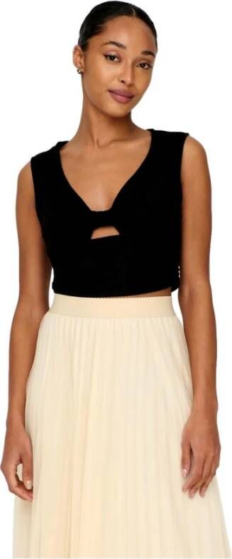 Only Korte top met cut-out model 'JANY'