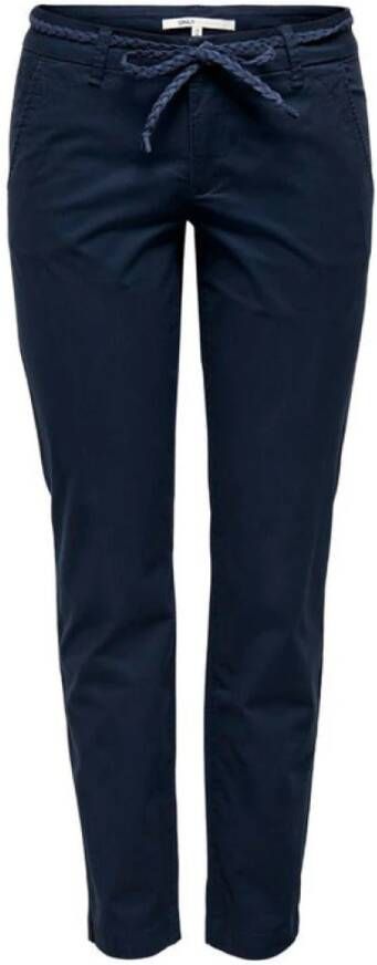 Only Blauwe Vetersluiting Damesbroek Blue Dames