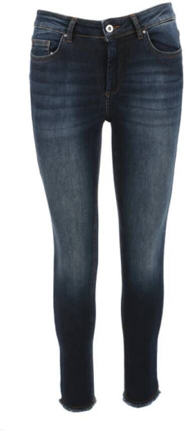 Only Slim-fit Jeans Blauw Dames