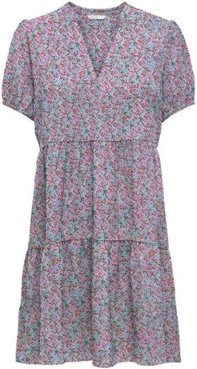 Only Mini-jurk met bloemenmotief van pure viscose model 'NOVA'