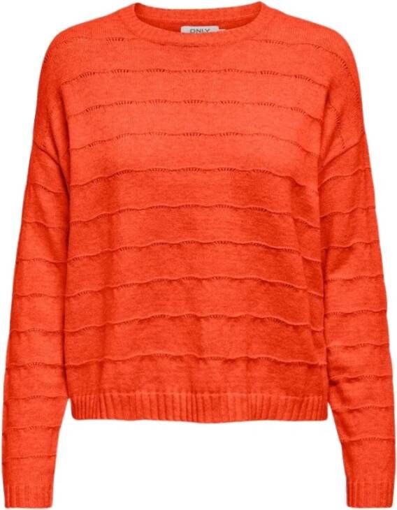Only Sweatshirts Oranje Dames