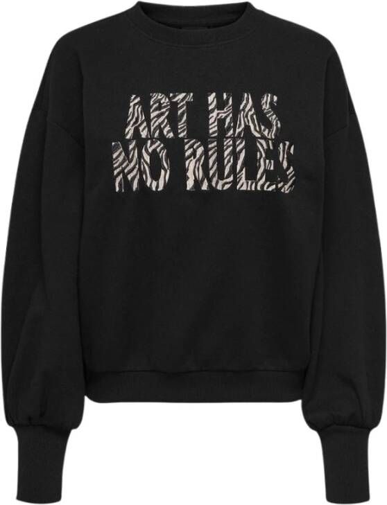 Only Sweatshirts Zwart Dames