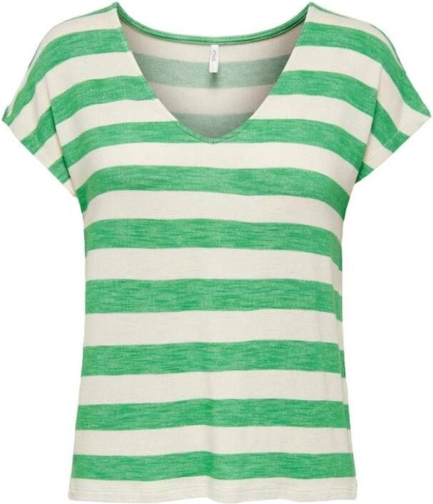 Only T-shirts Groen Dames