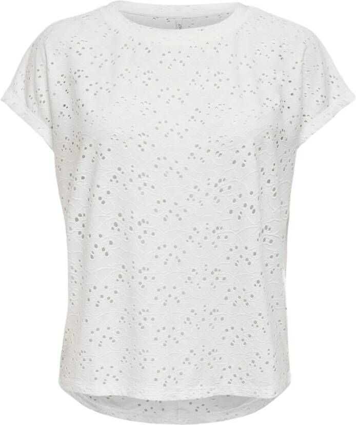 Only Shirt met korte mouwen ONLSMILLA LIFE S S TOP JRS NOOS regular fit modisch single jersey materiaalmix ronde hals - Foto 2