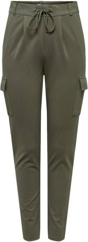 Only Tapered Trousers Groen Dames