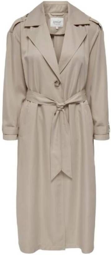 Only Trench Coats Beige Dames