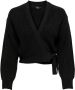 Only Zwart Gebreid Kledingstuk met Lange Mouwen en Ronde Hals Black Dames - Thumbnail 11