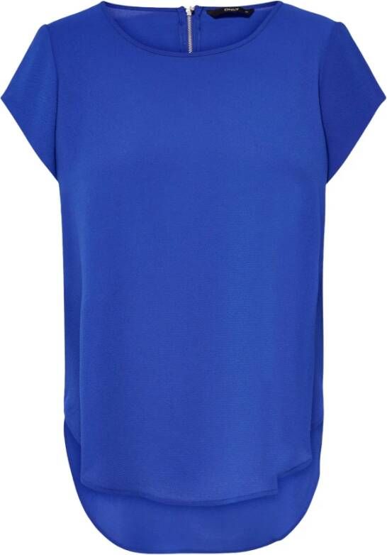 Only Vic blouse Blauw Dames