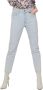 ONLY cropped high waist straight fit jeans ONLEMILY light blue denim - Thumbnail 2