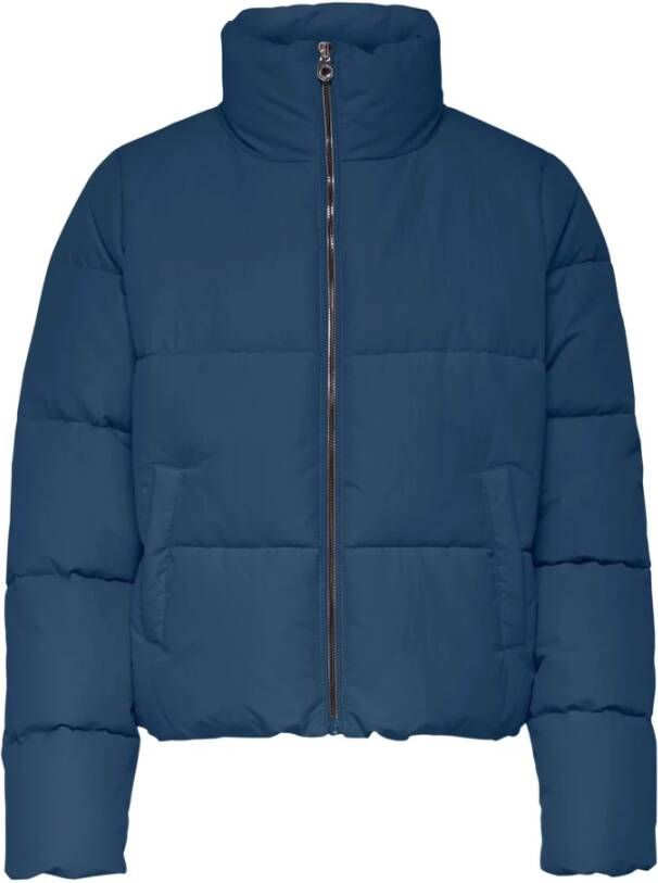 Only Onldolly Short Puffer Jacket OTW Noos 15205371 Blauw Dames