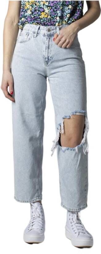 Only Lichtblauwe Ripped Jeans Blue Dames
