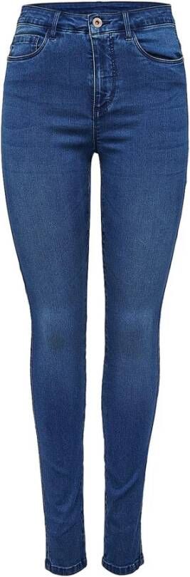 ONLY high waist skinny jeans ONLROYAL medium blue denim regular - Foto 5
