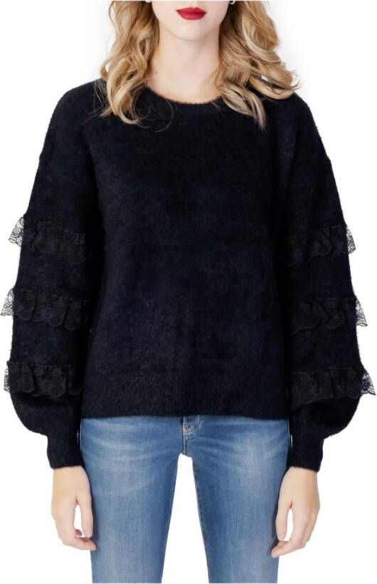 Only Zwarte Gebreide Kleding voor Vrouwen Black Dames