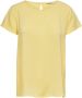 Only Gele Dames T-shirt met Korte Mouwen Yellow Dames - Thumbnail 1