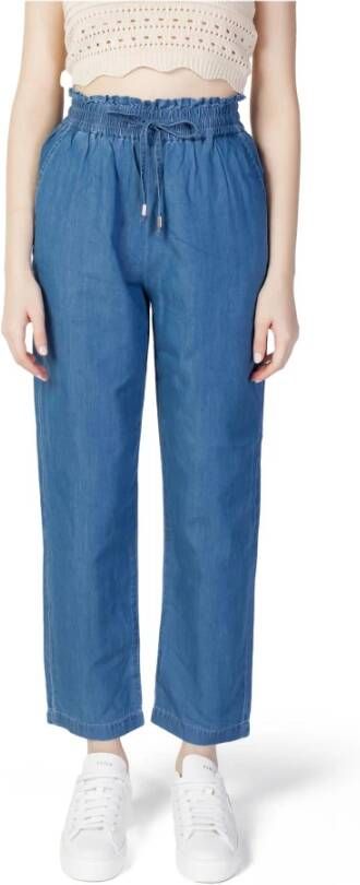 Only Women's Trousers Blauw Dames