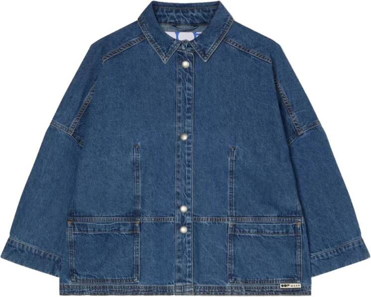 OOF Wear Denim Jackets Blauw Dames
