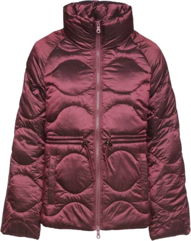 OOF Wear Korte Gewatteerde Jas Bordeaux Purple Dames