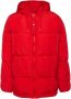 OOF Wear Rode Oversized Pufferjas Red Dames - Thumbnail 1
