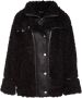 OOF Wear Korte Zwarte Eco-Shearling Jas Black Dames - Thumbnail 1