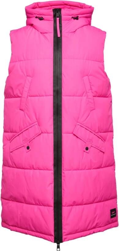 OOF Wear Nylon Hoodie Jas Fuchsia Fluo Pink Dames