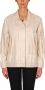 OOF Wear Witte Korte Jas met Franjes van Synthetisch Leer Beige Dames - Thumbnail 3