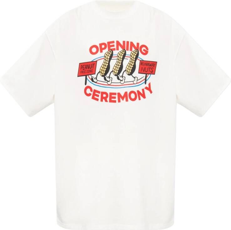 Opening Ceremony Printed T-shirt Beige Heren