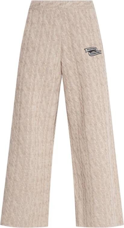 Opening Ceremony Broek met geborduurd logo Beige - Foto 2