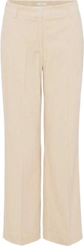 Opus Wide fit corduroy broek van puur katoen model 'MAHLIA'