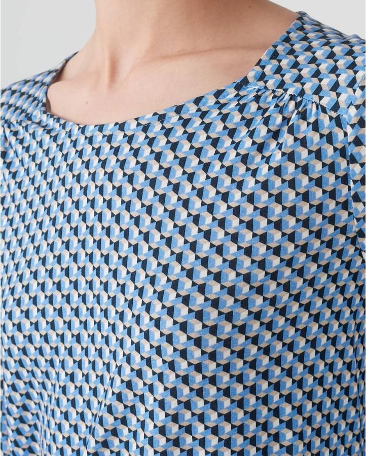 Opus Shirt met lange mouwen en ronde hals model 'Sutha'