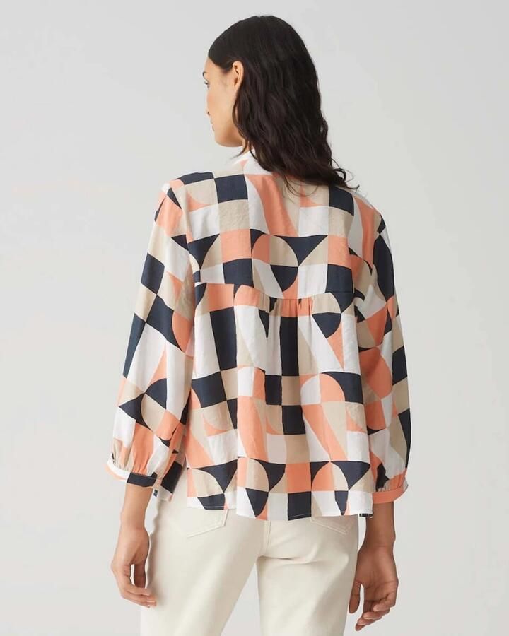 Opus Blouse met lange mouwen en Falinde-detail Multicolor Dames - Foto 3