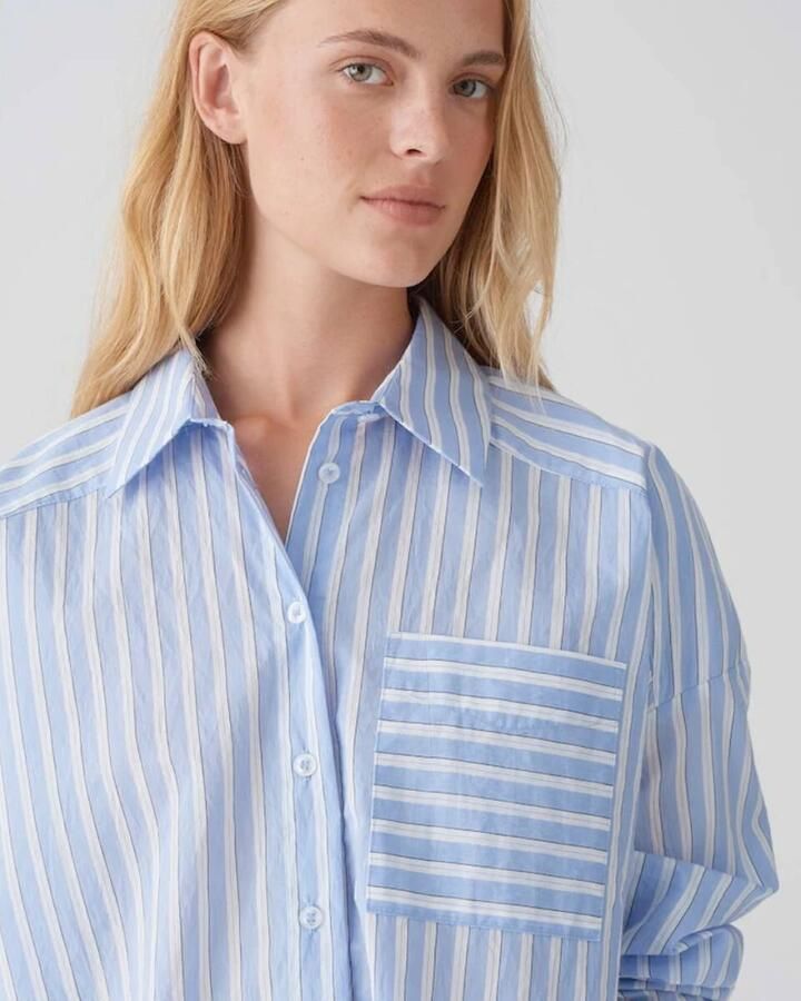 Opus Regular fit overhemdblouse met borstzak model 'Fokia' - Foto 3